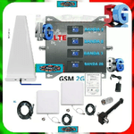 HWATEL Ripetitore Amplificatore Segnale Cellulare 4 Bande GSM 3G 4G LTE 5G KIT PLATINO