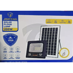 Jortan Faro Solare 200W con Pannello e Telecomando - IP66, Risparmio Energetico Esterni
