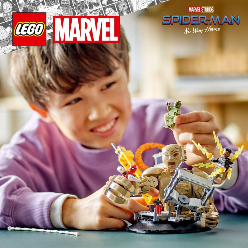 LEGO-Marvel-76280-Spider-Man-vs.-Uomo-Sabbia--Battaglia-Finale-con-Minifigure-dei-Cattivi-Gioco-per-Bambini-10--Idea-Regalo