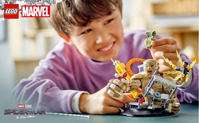 LEGO-Marvel-76280-Spider-Man-vs.-Uomo-Sabbia--Battaglia-Finale-con-Minifigure-dei-Cattivi-Gioco-per-Bambini-10--Idea-Regalo