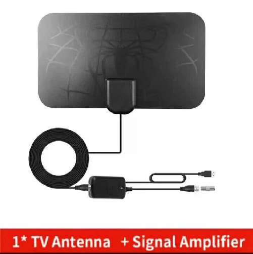 Andowl Antenna TV Portatile HD 4K - DVB-T2, Amplificata, Interni ed Esterni, USB