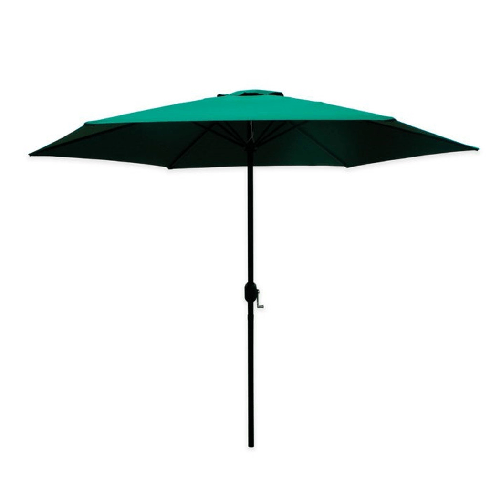 TrAdE Shop Traesio  Ombrellone Da Giardino Parasole Piscina Terrazza ø270x220cm Verde Manovella 017057 -