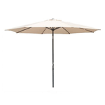 TrAdE Shop Traesio  Ombrellone Da Giardino Gazebo Ombrello Parasole 236xø270cm Beige Con Manovella 206424 -