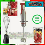 ROYAL+ Frullatore Minipimer a Immersione 1200W Mixer con Frusta e Bicchiere Graduato