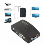 Andowls Adattatore Convertitore Video RCA S-Video AV a VGA per Monitor PC HDTV CCTV