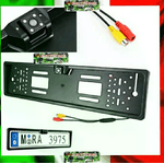 Leovin PortaTarga con Telecamera Retromarcia 170° 4 LED Notturna - Sicurezza Auto IP68