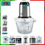 DCG Tritatutto Sminuzza Mescola Bicchiere Vetro 1,5 lt - 2 Velocità - 4 Lame Inox -