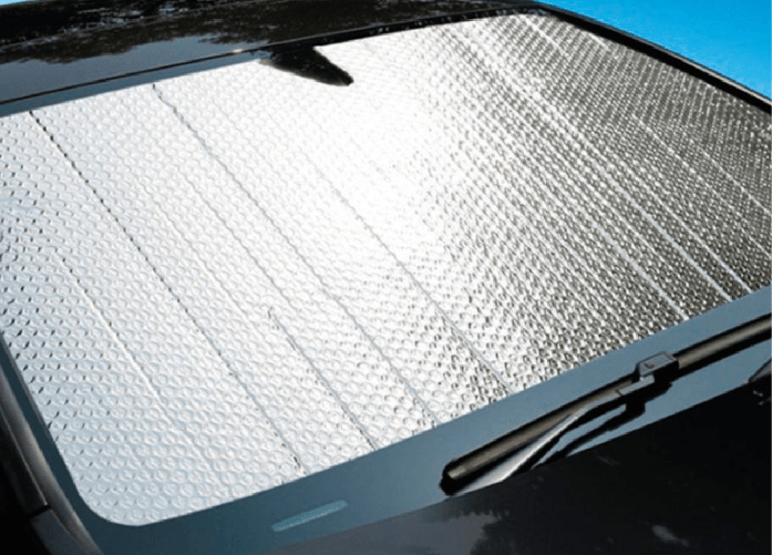 BIANCHERIAWEB Parasole Parabrezza Auto Protettore Interno Protezione Raggi UV Gelo Con Ventose