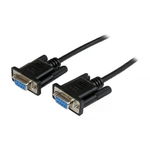 StarTech.com Cavo Seriale RS232 / DB9 Null Modem da 1m - nero Femmina/Femmina