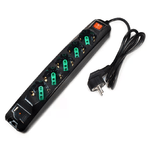 Tecnoware Power Cleaner Input Schuko - 5 Output Ita/Schuko + Usb-A Usb-C
