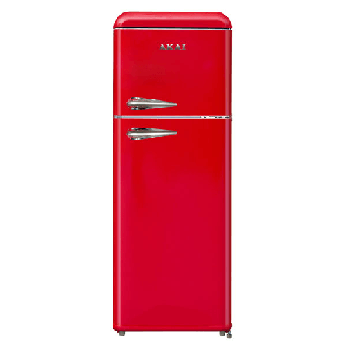 Akai  Pidema:Frigorifero a due porte Akai rosso anni 50