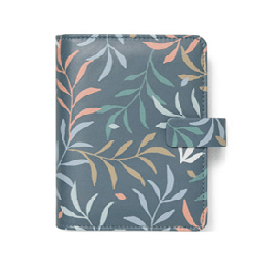 FILOFAX Organiser Botanical - f.to Pocket 146 x 128 x 36 mm - con cinturino - blu - Filofax