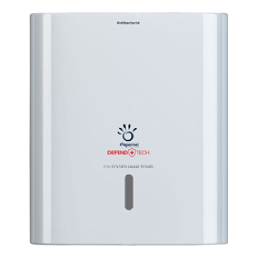 PAPERNET Dispenser antibatterico Defend Tech - per asciugamani piegati a C/V - Papernet