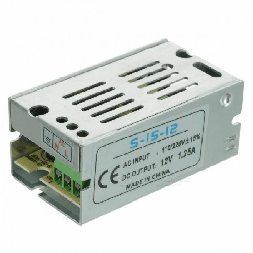 ZENCOCCO Ac 220v Dc 12v Alimentatore 1,25A 15W Stabilizzato Switching Trimmer