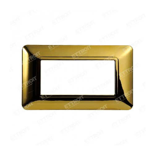 ETTROIT PLACCA PLASTICA 4P ORO LUCIDO compatibile matix bticino| MT83412