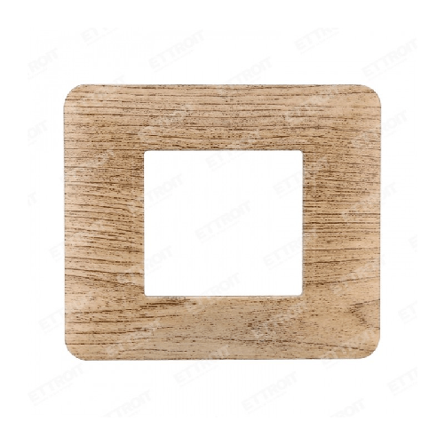 ETTROIT PLACCA PLASTICA 2P LEGNO CHIARO compatibile matix bticino| MT83204