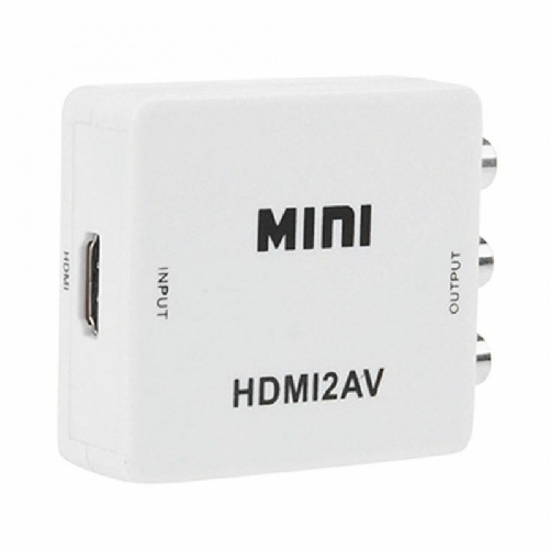 ZENCOCCO MINI Convertitore Adattatore Da HDMI a RCA Video Audio 1080P TV Ricarica USB