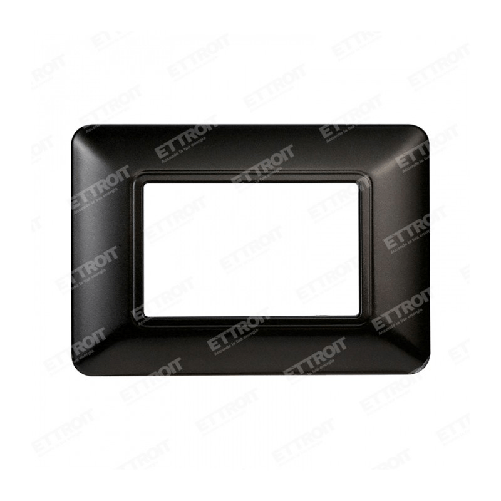 ETTROIT PLACCA PLASTICA 3P ACCIAIO SCURO compatibile matix bticino| MT83307