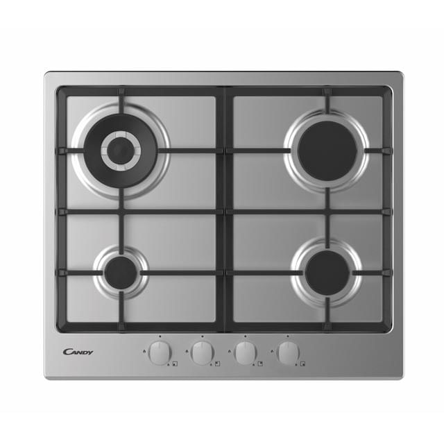 Candy-Timeless-CHG6BR4WX-Acciaio-inossidabile-Da-incasso-Gas-4-Fornello-i-