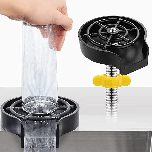 SHOPPING IN RETE  Lavabicchieri Automatico A Pressione Fissaggio Su Lavello Lavandino Da Cucina Sciacquatrice