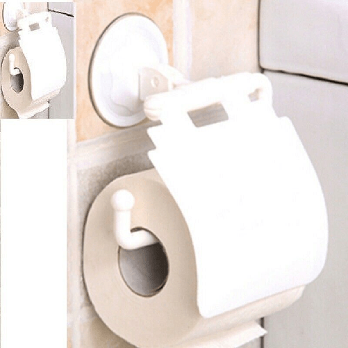 SHOPPING IN RETE PORTAROTOLO CON COPERTURA PORTA CARTA IGIENICA CON VENTOSA PLASTICA PARETE BAGNO
