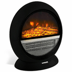 SHOPPING IN RETE Camino Effetto Fuoco Stufa Elettrica Polifemo Led Caminetto Portatile 1500W 35cm