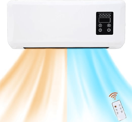 SHOPPING IN RETE  Termoconvettore Elettrico da Parete 1500W con Display LED e Telecomando