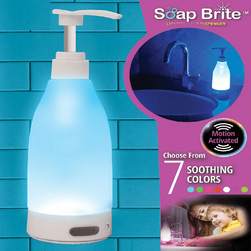 SHOPPING IN RETE EROGATORE DISPENSER SAPONE BOTTIGLIA MANI SENSORE LED LUCE NOTTURNA