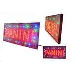 SHOPPING IN RETE INSEGNA LUMINOSA A LED CON SCRITTA PANINI 48X25 NEGOZI INSEGNE LUMINOSE