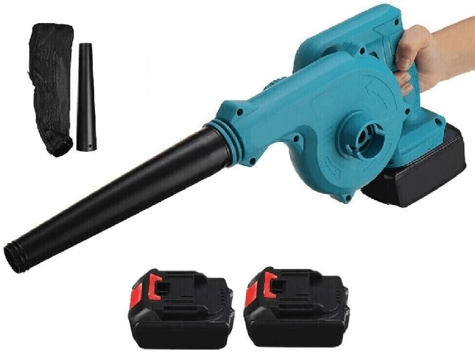 SHOPPING IN RETE  Soffiatore Aspiratore Elettrico a doppia batteria 48V per foglie giardino velocità aria regolabile