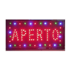 SHOPPING IN RETE INSEGNA LUMINOSA 48X25 INSEGNE LUMINOSE A LED CON SCRITTA APERTO