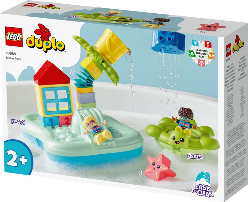 LEGO-DUPLO-10989-Parco-Acquatico-Giochi-da-Bagnetto-per-Bambini-da-2--Anni-con-Isola-Galleggiante-Tartaruga-e-Stella-Marina