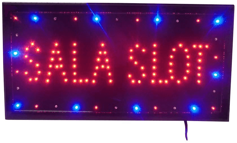 SHOPPING IN RETE INSEGNA A LED LUMINOSA INSEGNE LUMINOSE CON SCRITTA SALA SLOT SCRITTA LED
