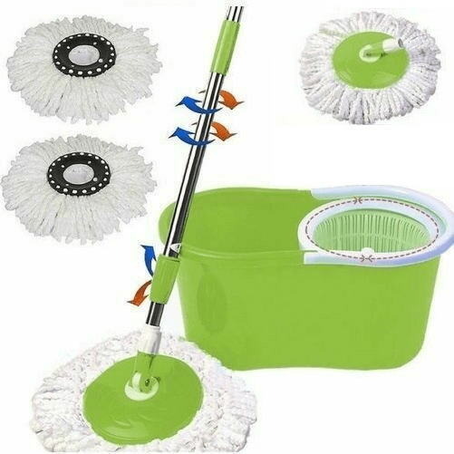 SHOPPING IN RETE EASY MOP 360° ROTANTE ROTO MOCIO IN MICROFIBRA STRIZZATORE CASA CON SECCHIO