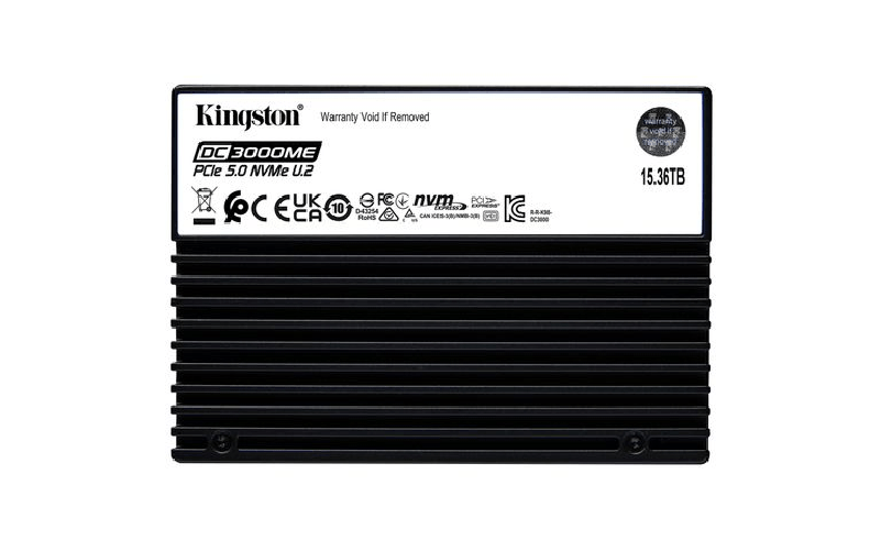 Kingston technology 15.36tb dc3000me u.2 pcie 5.0 nvme tcg opal ssd enterprise