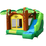 Happy Gioco Castello Gonfiabile Giungla per Bambini Con Parete Arrampicata