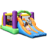 Happy Gonfiabile Percorso ad Ostacoli con Scivolo 560 x 255 x 190 cm