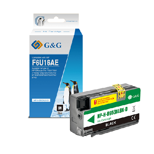 G&G Cartuccia ink compatibile GG Nero per HP Officejet 8702 AIO;Pro 8210/8211/8218