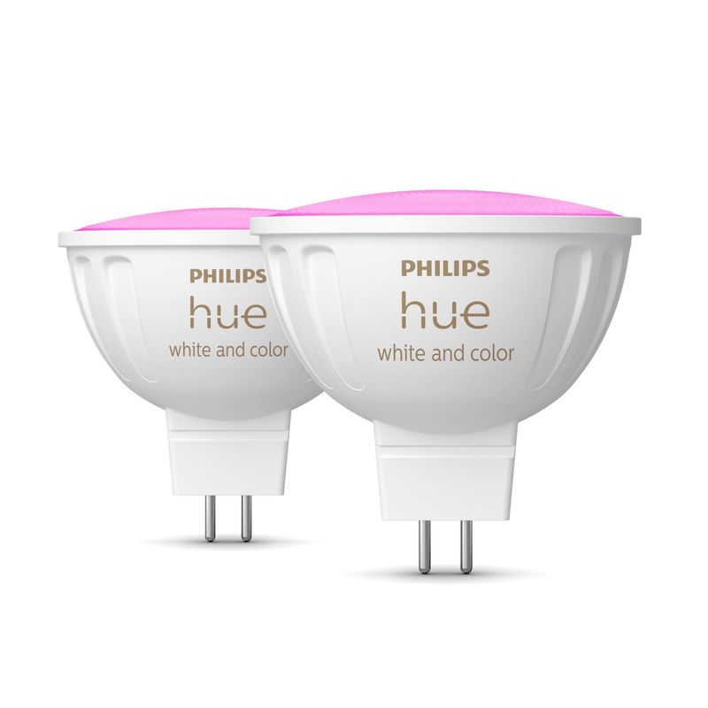 Philips-Hue-White-and-Color-ambiance-MR16-Faretto-luminoso-intelligente-Bluetooth-Zigbee-Bianco-63-W