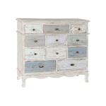 Home ESPRIT Cassettiera Home ESPRIT Azzurro Bianco Grigio chiaro Cottage 94 x 35 x 87 cm