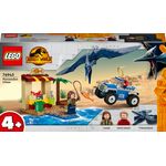 LEGO Jurassic World 76943 Inseguimento dello Pteranodonte, Giochi per bambini di 4+ Anni con Dinosauro Giocattolo