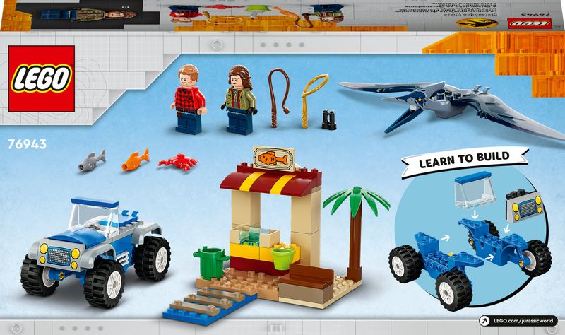 LEGO-Jurassic-World-76943-Inseguimento-dello-Pteranodonte-Giochi-per-bambini-di-4--Anni-con-Dinosauro-Giocattolo