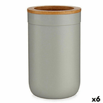 Berilo  Portaspazzolini da Denti Berilo BP16-103G Marrone Grigio Bambù polipropilene 7,7 x 11,5 x 7