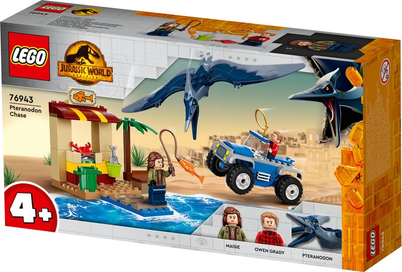 LEGO-Jurassic-World-76943-Inseguimento-dello-Pteranodonte-Giochi-per-bambini-di-4--Anni-con-Dinosauro-Giocattolo