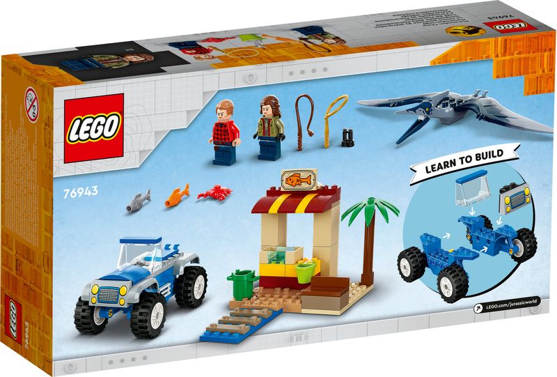 LEGO-Jurassic-World-76943-Inseguimento-dello-Pteranodonte-Giochi-per-bambini-di-4--Anni-con-Dinosauro-Giocattolo