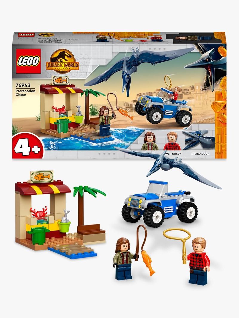 LEGO-Jurassic-World-76943-Inseguimento-dello-Pteranodonte-Giochi-per-bambini-di-4--Anni-con-Dinosauro-Giocattolo