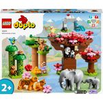 LEGO DUPLO 10974 Animali dell’Asia, Tappetino da Gioco con Elefante Giocattolo e Mattoncino con Suoni