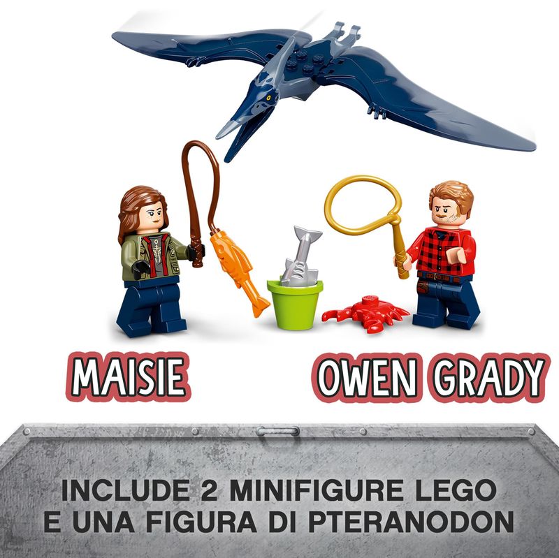 LEGO-Jurassic-World-76943-Inseguimento-dello-Pteranodonte-Giochi-per-bambini-di-4--Anni-con-Dinosauro-Giocattolo