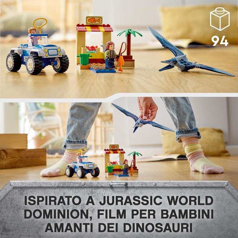 LEGO-Jurassic-World-76943-Inseguimento-dello-Pteranodonte-Giochi-per-bambini-di-4--Anni-con-Dinosauro-Giocattolo