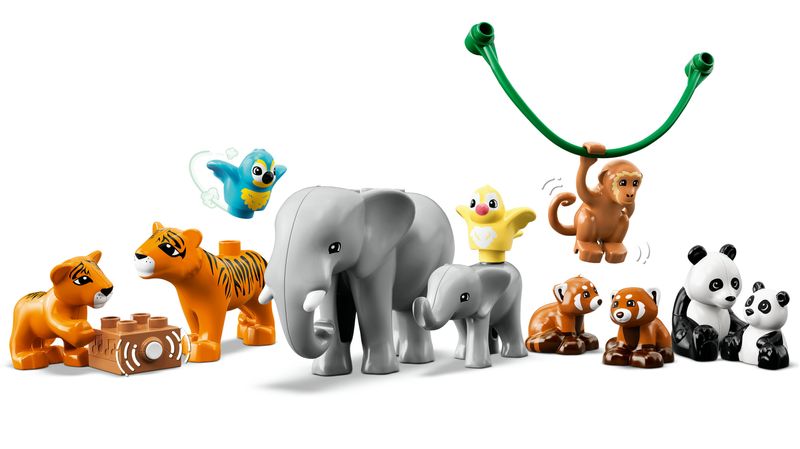 LEGO-DUPLO-10974-Animali-dell’Asia-Tappetino-da-Gioco-con-Elefante-Giocattolo-e-Mattoncino-con-Suoni-Giochi-per-Bambini